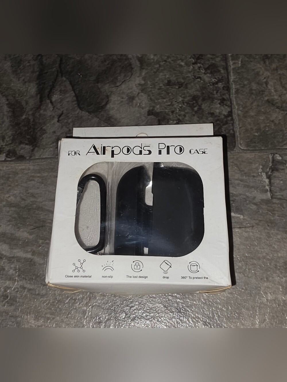 Black AirPods Pro Case Cover with Carabiner BNIB